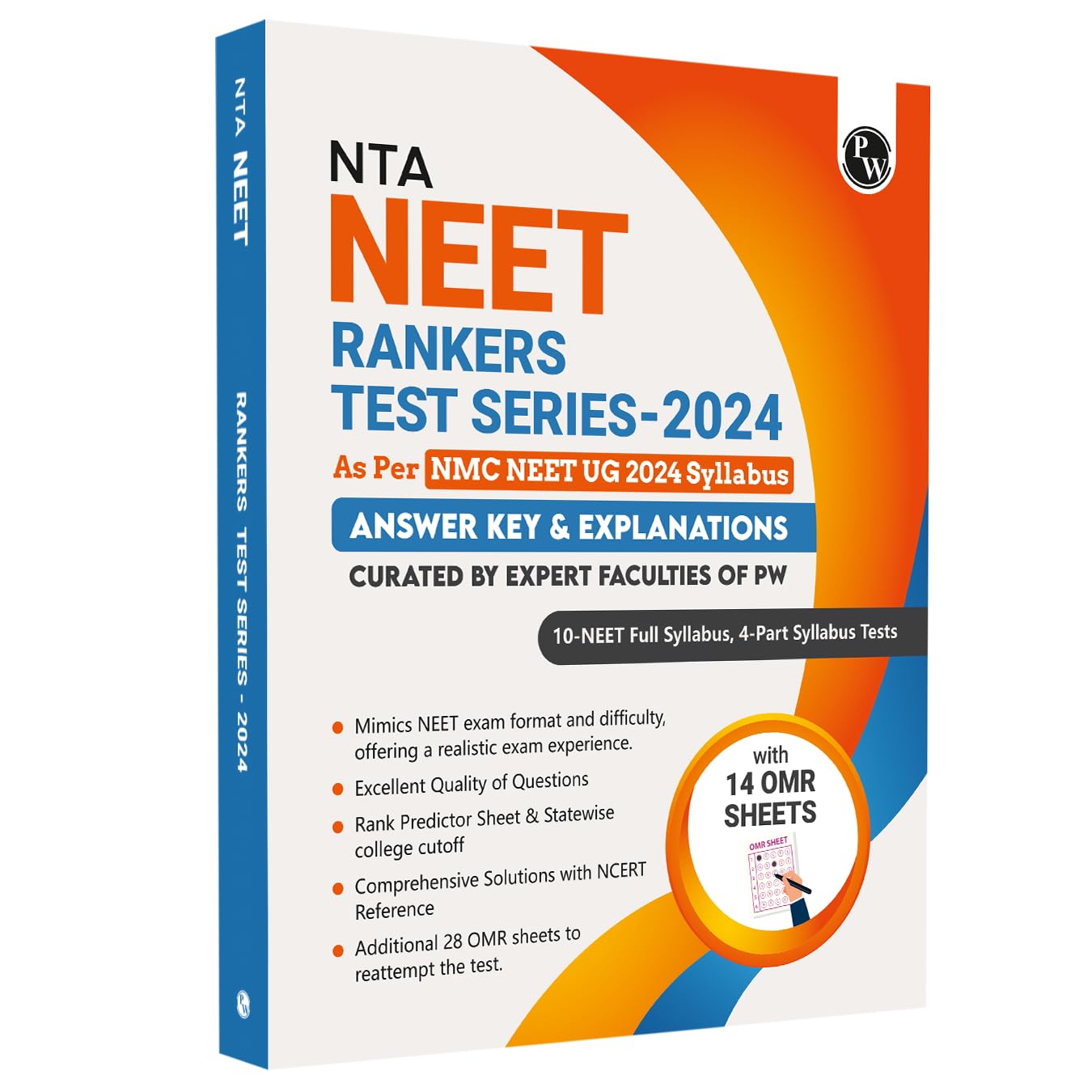 PW NTA NEET Rankers Test Series - 2024 (NCERT Based) | Latest Pattern, 10 Full Syllabus + 4 Part Syllabus (Class 11th & 12th) | OMR Sheet, Detailed ... Rank Predictor, State-wise College Cut-off