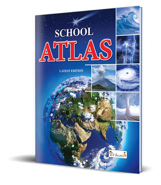 School Student World Atlas Map Book