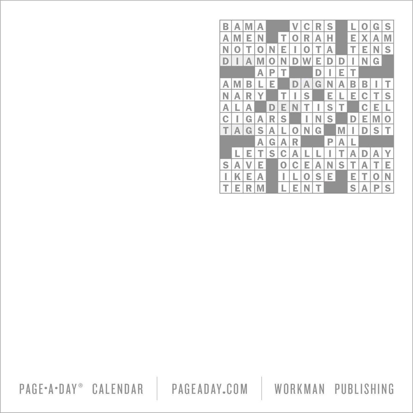 New York Times Crossword Page-A-Day® Calendar 2026