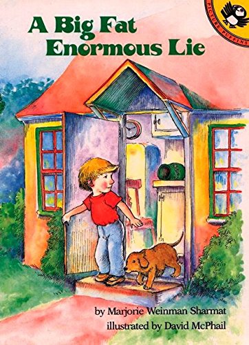 A Big Fat Enormous Lie (Picture Puffin Books) by Marjorie Weinman Sharmat (Author), David McPhail (Illustrator) book cover