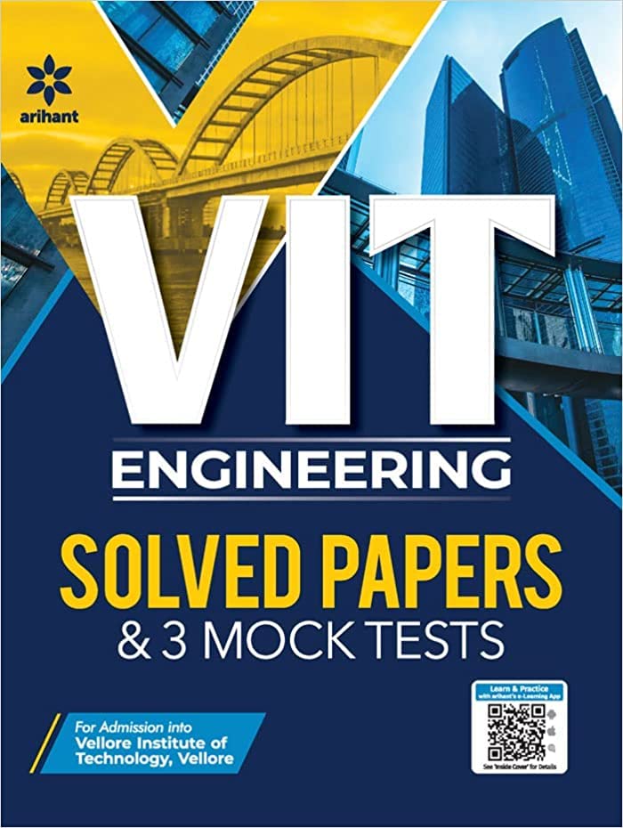3 Mock Tests and Solved Papers for VIT Engineering 2023 book cover