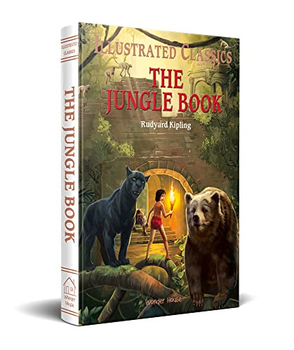 Illustrated Classics - The Jungle Book: Abridged Novels With Review Questions (Hardback) book cover
