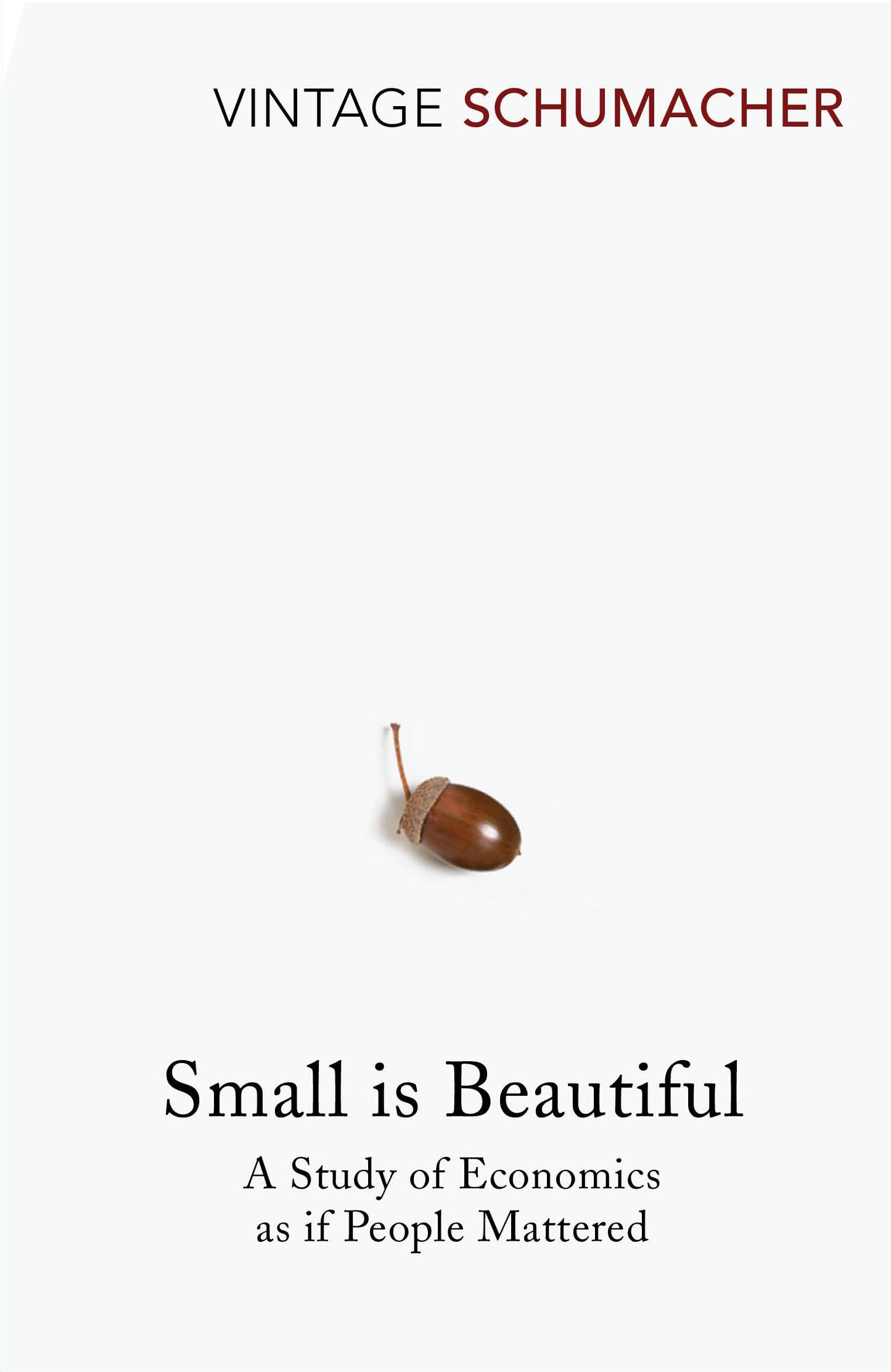 Small Is Beautiful: A Study of Economics as if People Mattered by E F Schumacher book cover