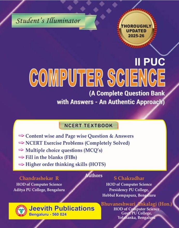 jeevith-2nd-puc-computer-science-question-bank