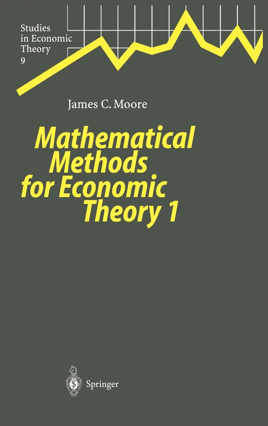 Mathematical Methods for Economic Theory book cover