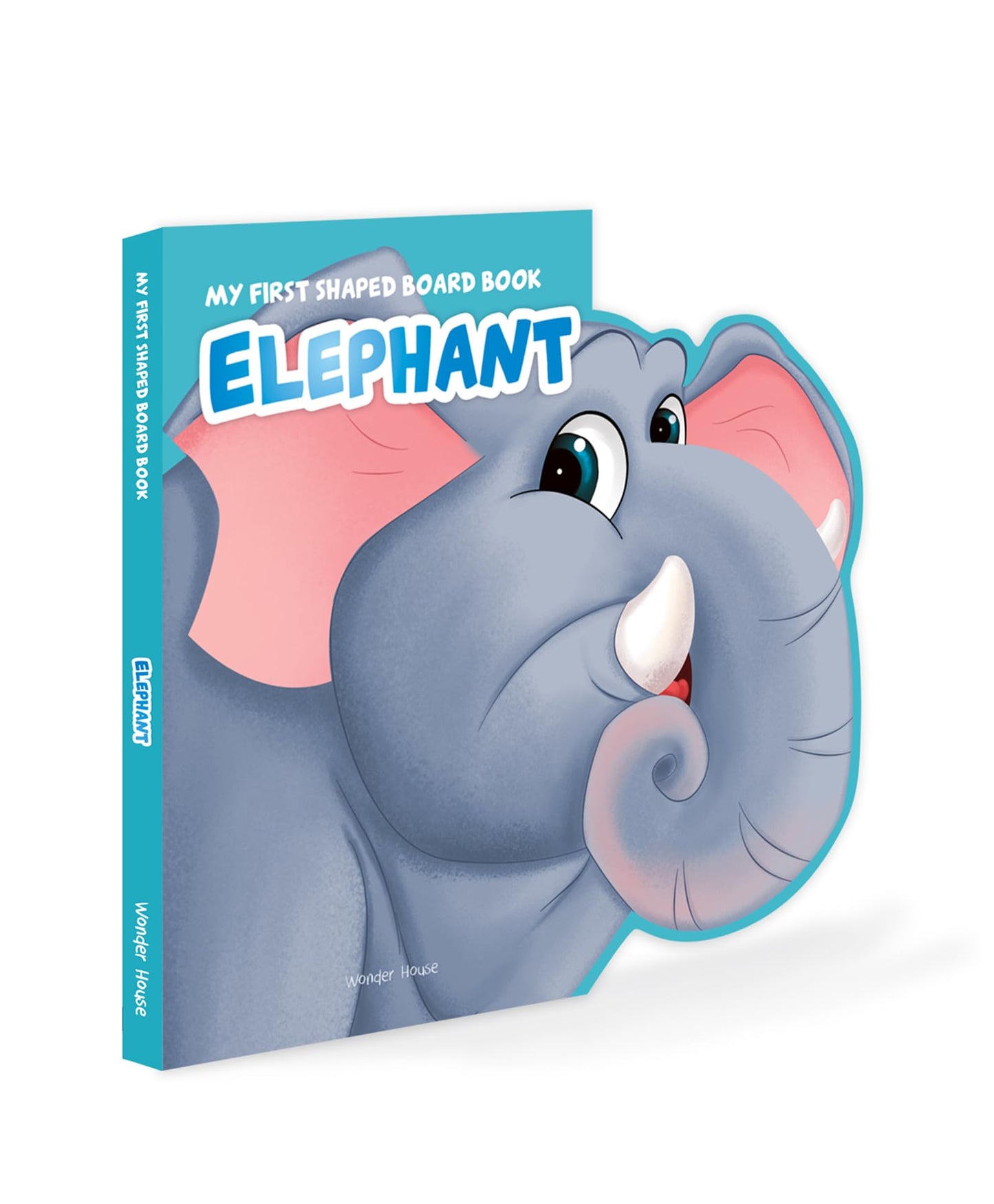 My First Shaped Board book - Elephant, Die-Cut Animals, Picture Book for Children book cover