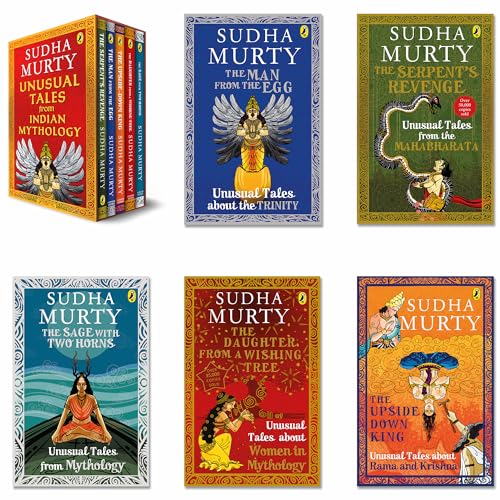 Unusual Tales from Indian Mythology | Sudha Murty’s Bestselling Series | Set of 5 Books | Stories from Mahabharata, Ramayana, & Mythical Characters | Ages 9+