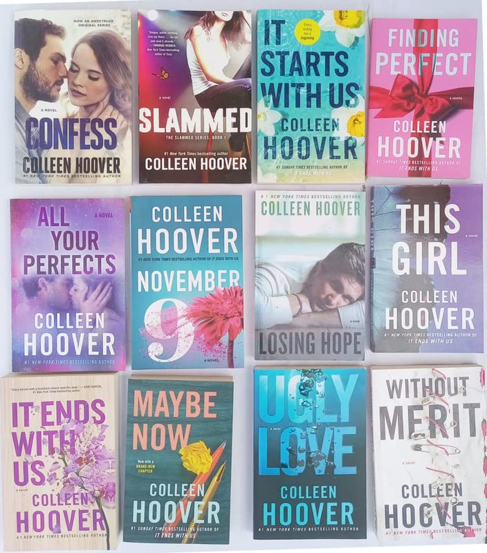 Colleen Hoover 12-Book Collection Set – It Ends With Us, It Starts With Us, Ugly Love, Confess, November 9, All Your Perfects & More