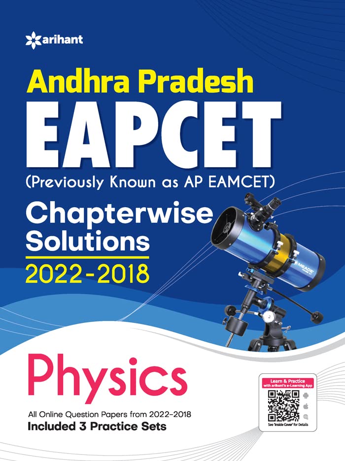 Andhra Pradesh EAPCET Chapterwise Solutions 2022-2018 Physics for 2023 Exam book cover