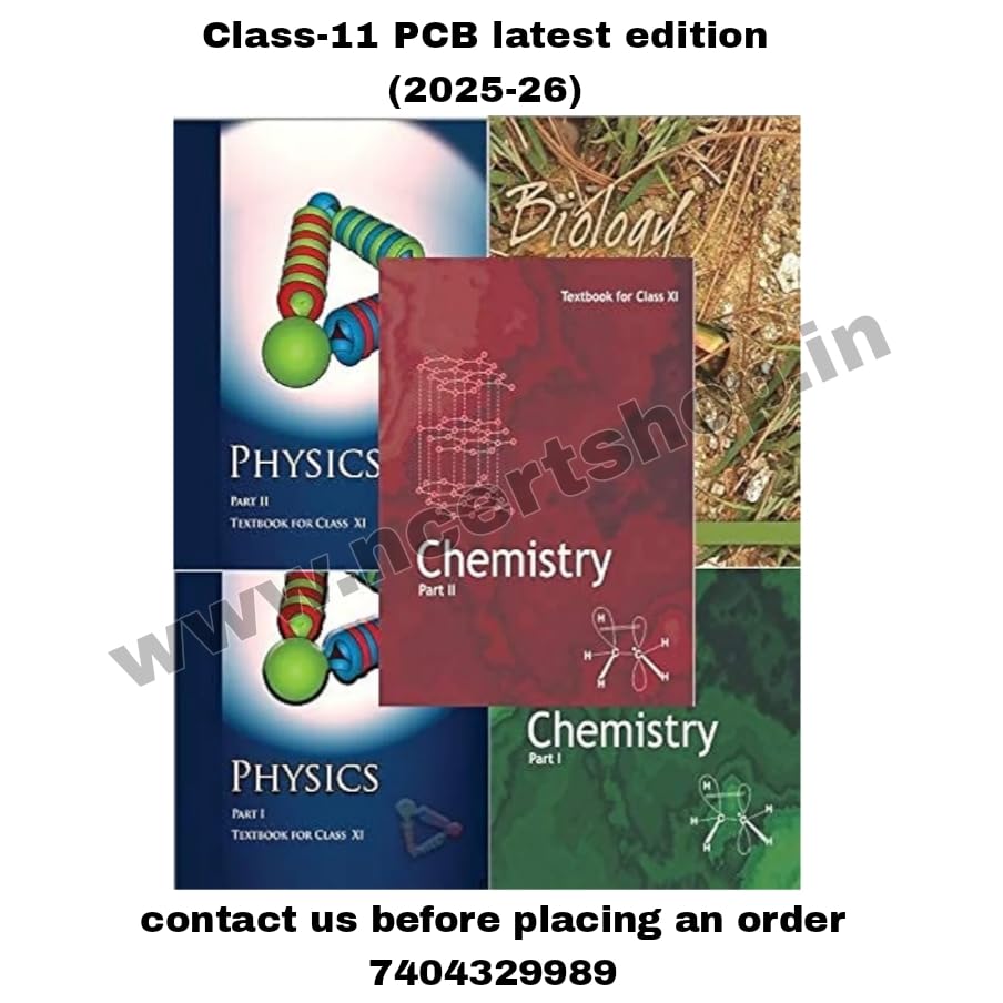 NCERT | CLASS 11| PHYSICS CHEMISTRY & BIOLOGY | COMBO OF 5 BOOKS SET | ENGLISH MEDIUM |2025-26 Edition