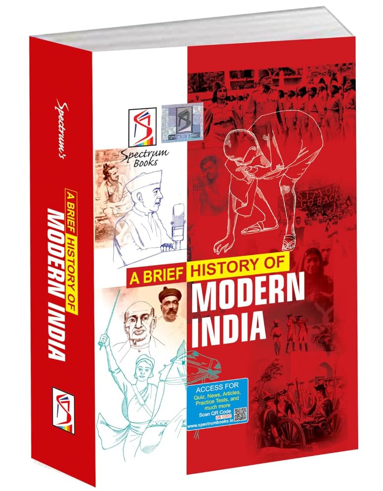 Spectrum Books A Brief History of Modern India, Latest 2026 Edition, for UPSC and Competitive Exams