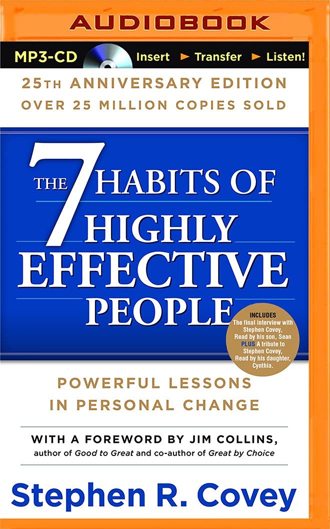 7 Habits of Highly Effective People by Stephen R Covey book cover