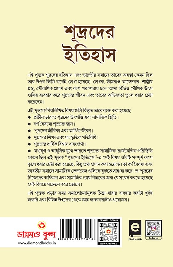 Shudron Ka Itihas in Bengali (???????? ??????) Bangla Translation of Who were the Shudras by Dr. Bhimrao Ambedkar |Bengali books
