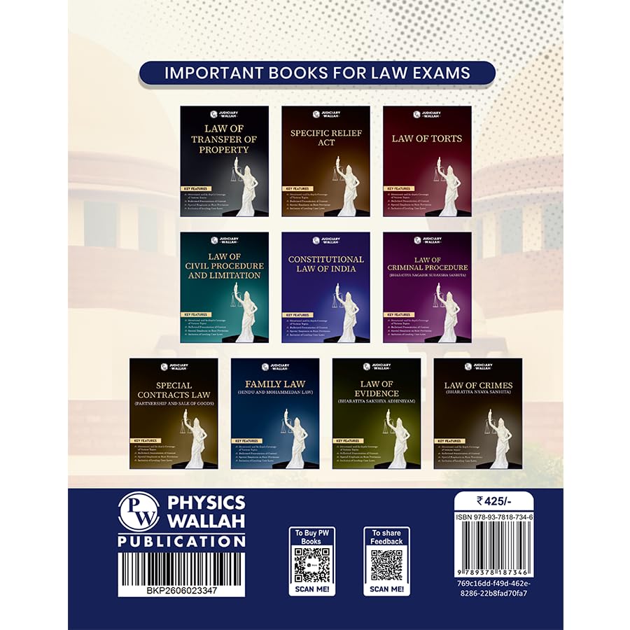PW AIBE (All India Bar Examination) 20 Previous Year Solved Papers (2026-2011) With Case Law Compilation | 2000 PYQs with Detailed Explanation Exam 2027 English Edition