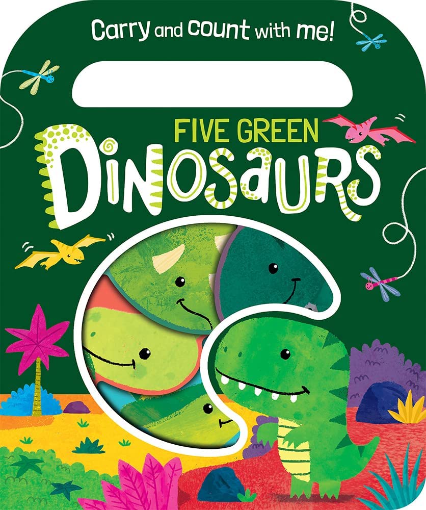 Five Green Dinosaurs book cover