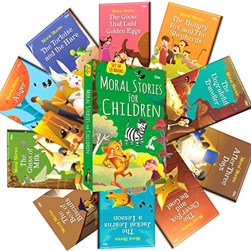 Moral Stories for Children (Set of 10 Illustrated Story Books)