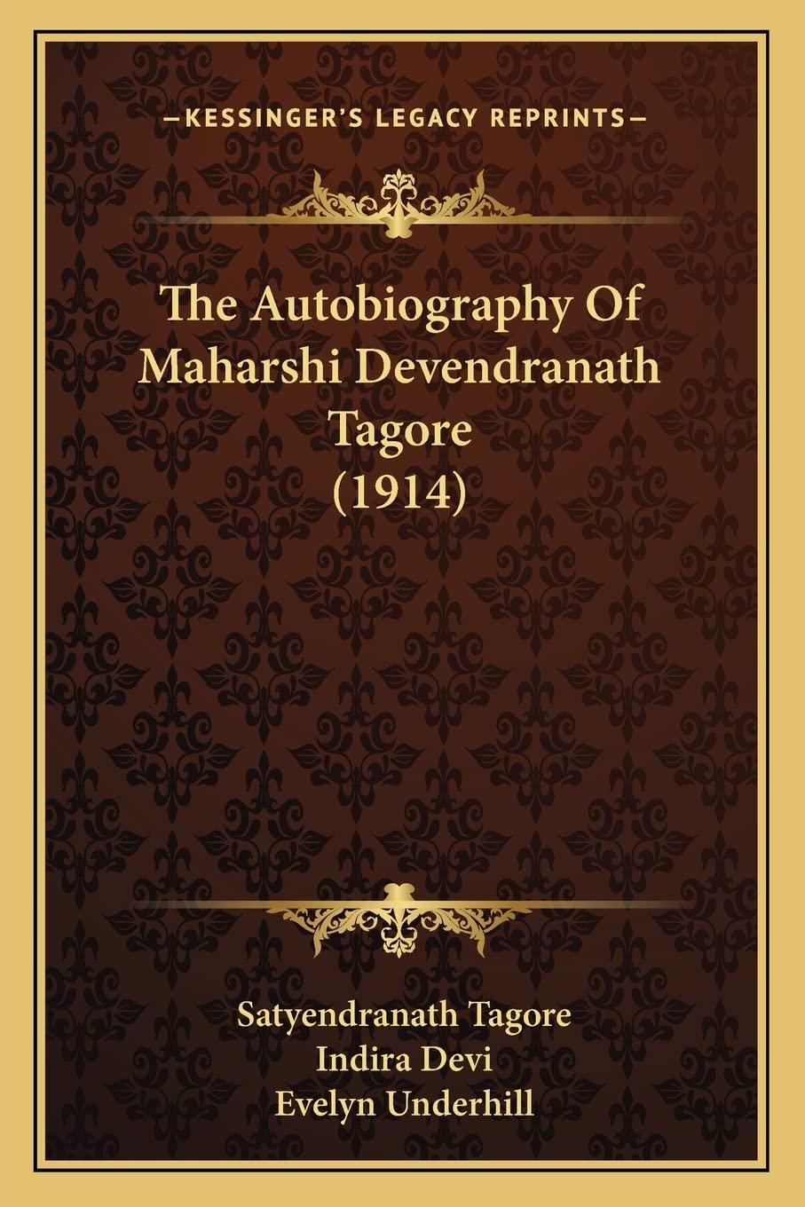 The Autobiography of Maharshi Devendranath Tagore (1914) book cover