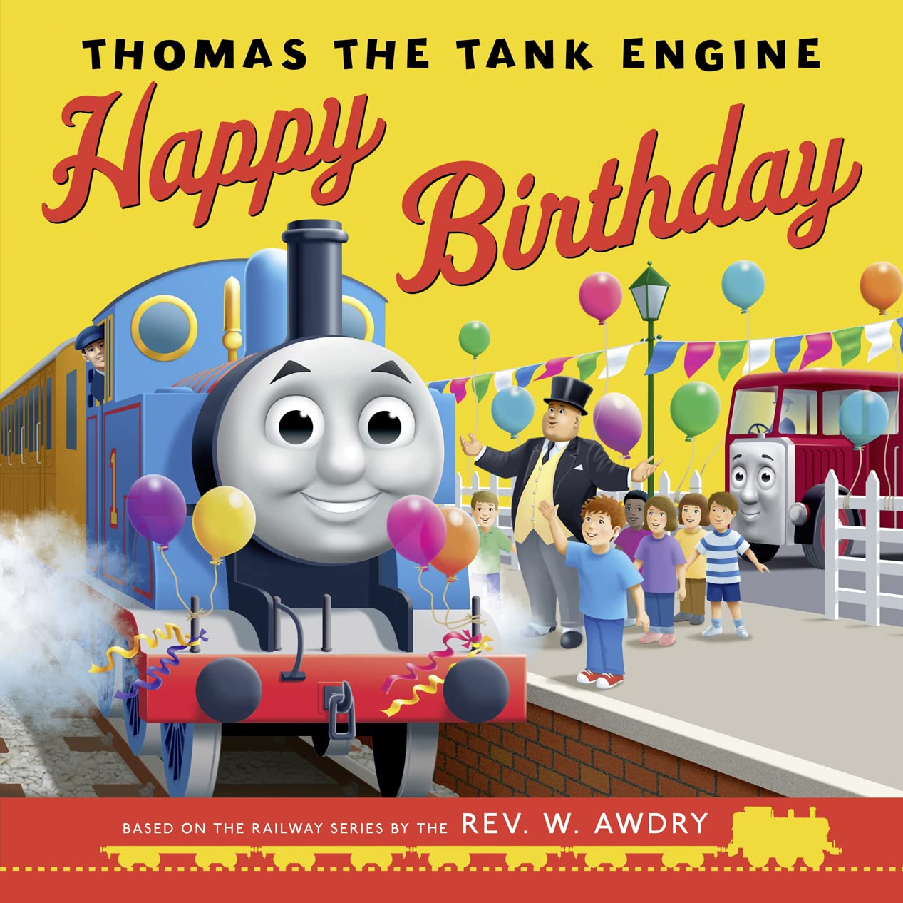 THOMAS THE TANK ENGINE HAPPY BIRTHDAY book cover