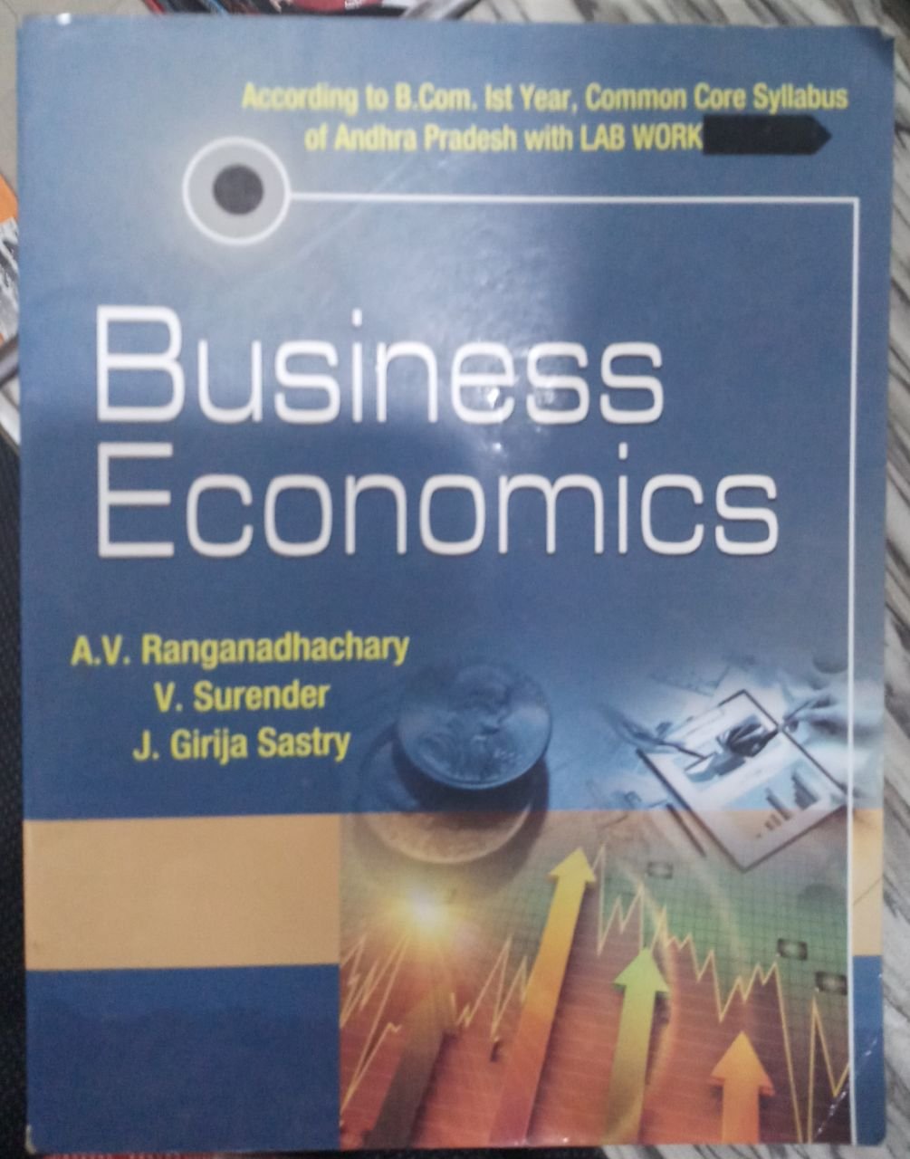 Business Economics with Lab Work B.Com 1st year (AP) book cover
