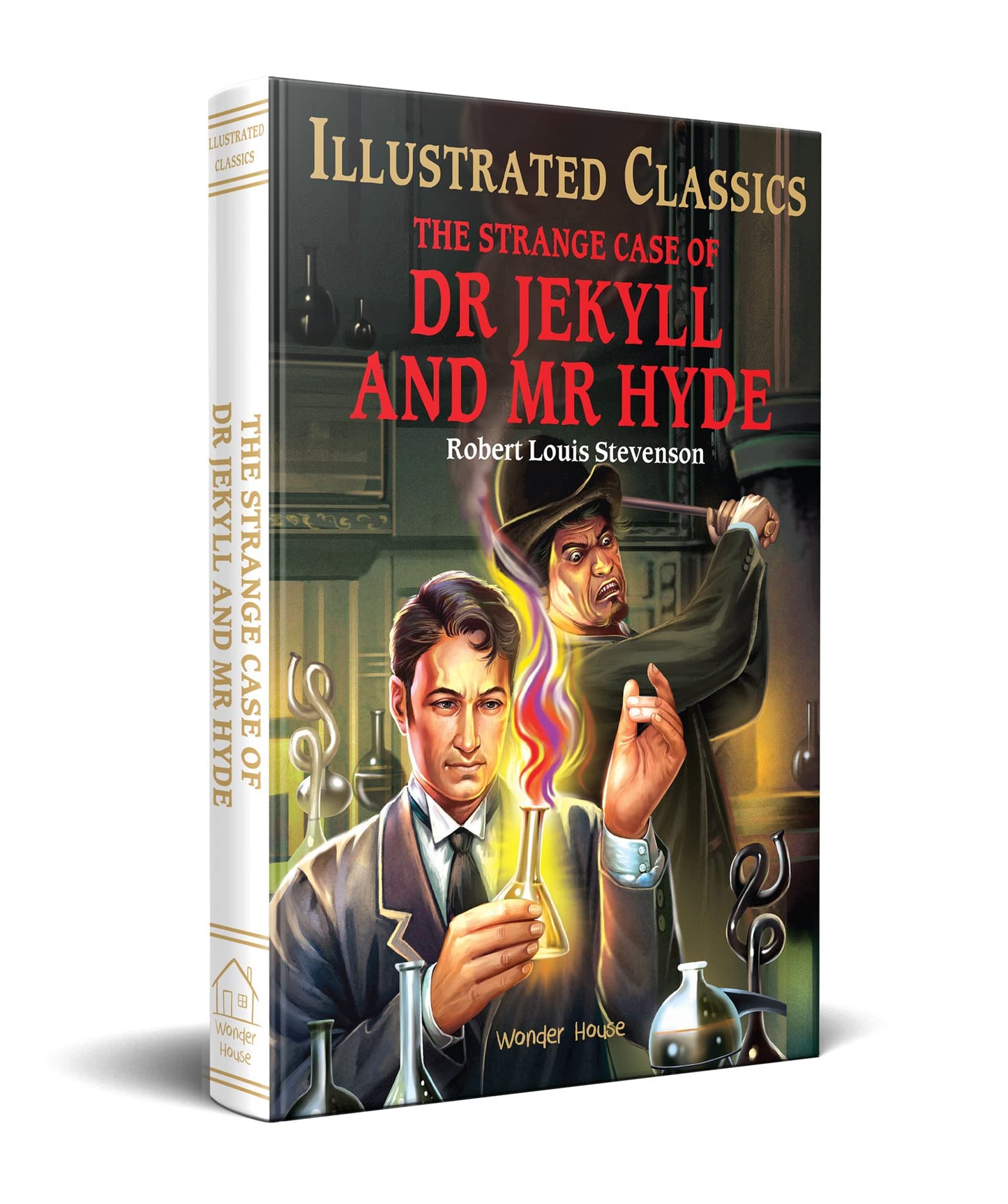 The Strange Case of Dr Jekyll and Mr Hyde : llustrated Abridged Children Classic English Novel with book cover