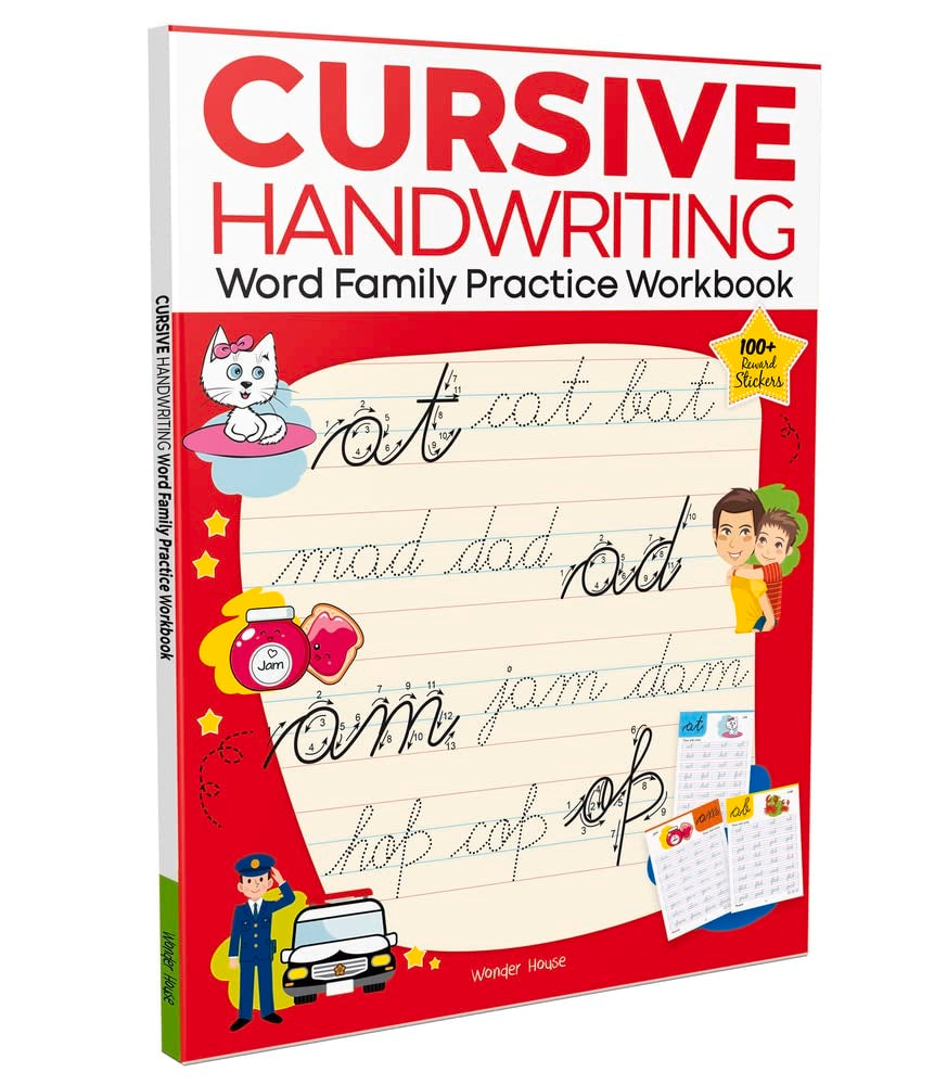 Cursive Handwriting - Word Family: Practice Workbook For Children book cover