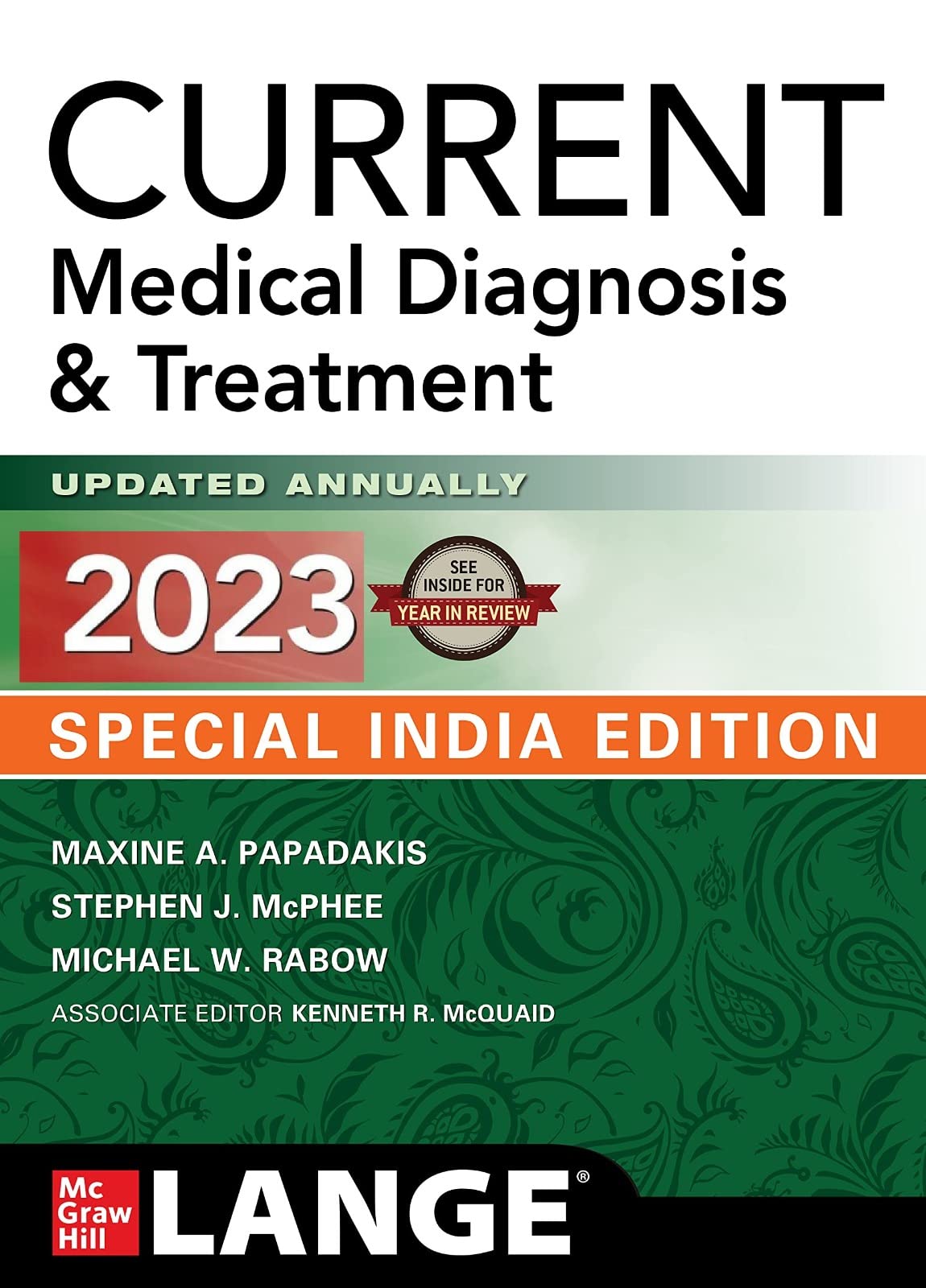 CMDT - Current Medical Diagnosis & Treatment - 2023, Special India Edition
