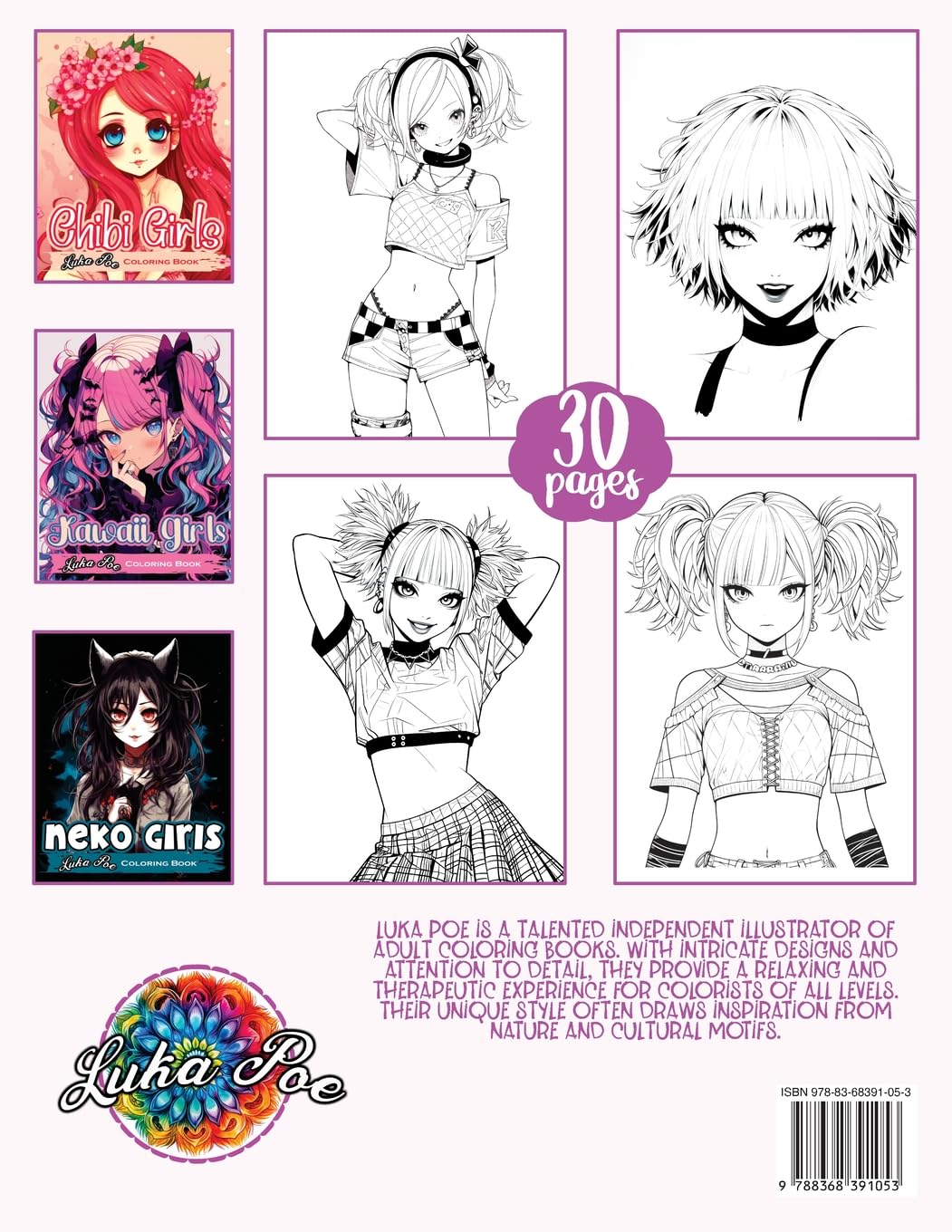 Anime Coloring Book for Adults: Featuring Cute and Unique Manga Characters - A Relaxing Art Collection for Teens, Girls, and Grown-Ups with Beautiful ... Scenes - Perfect Gift for Every Occasion