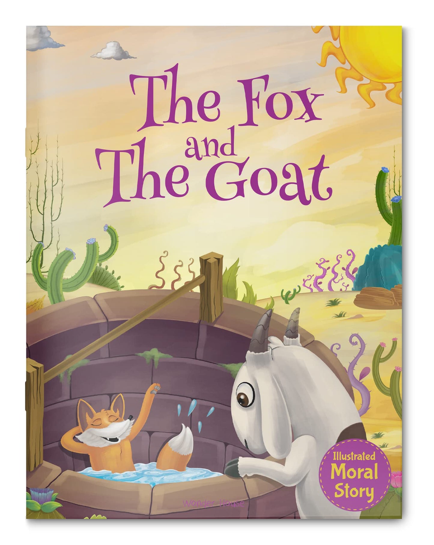 The Fox and The Goat Illustrated Moral Story book cover