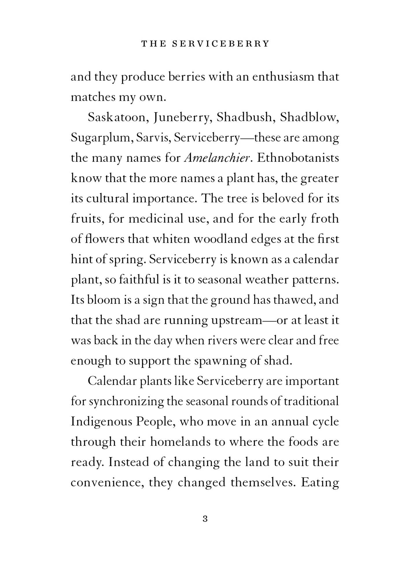 The Serviceberry: Abundance and Reciprocity in the Natural World
