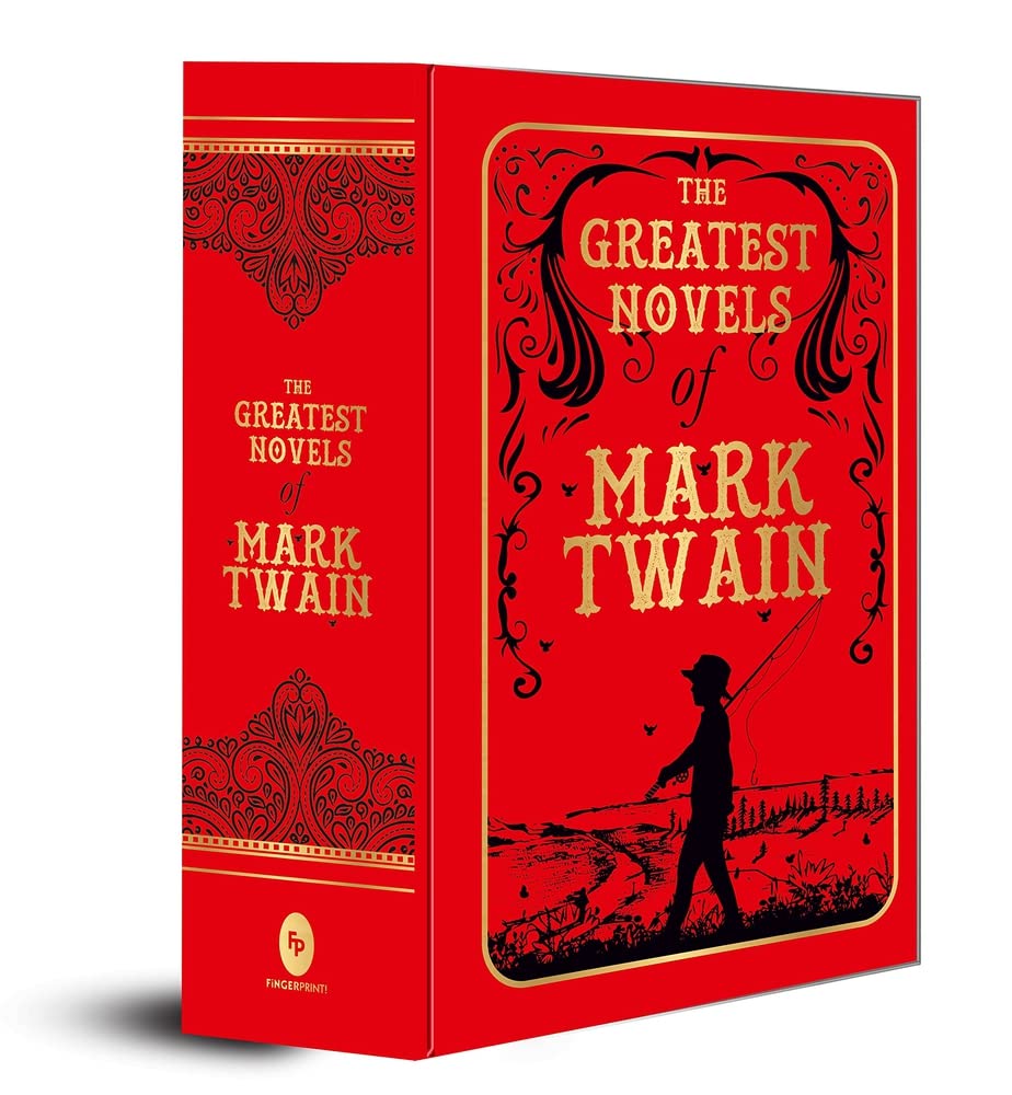 The Greatest Novels of Mark Twain (Deluxe Hardbound Edition) book cover