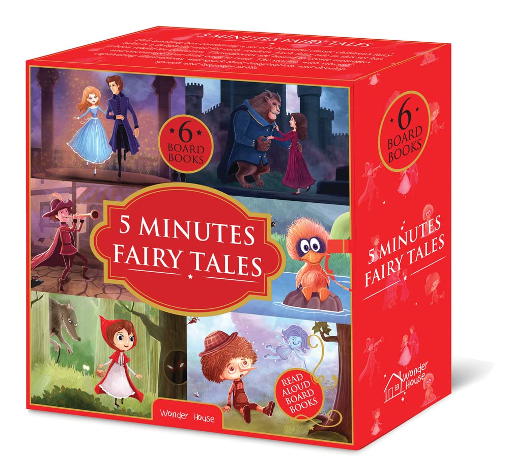 5 Minutes Fairy Tales Bookset: Giftset of 6 Board Books for Children (Abridged and Retold) book cover