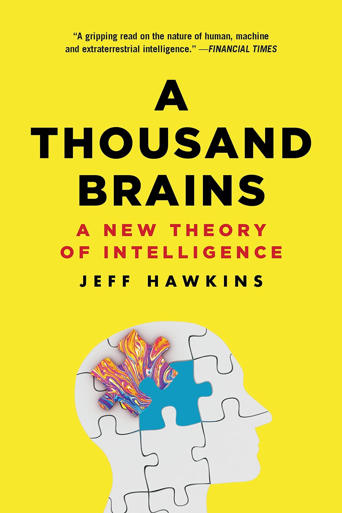 A Thousand Brains (PB): A New Theory of Intelligence book cover