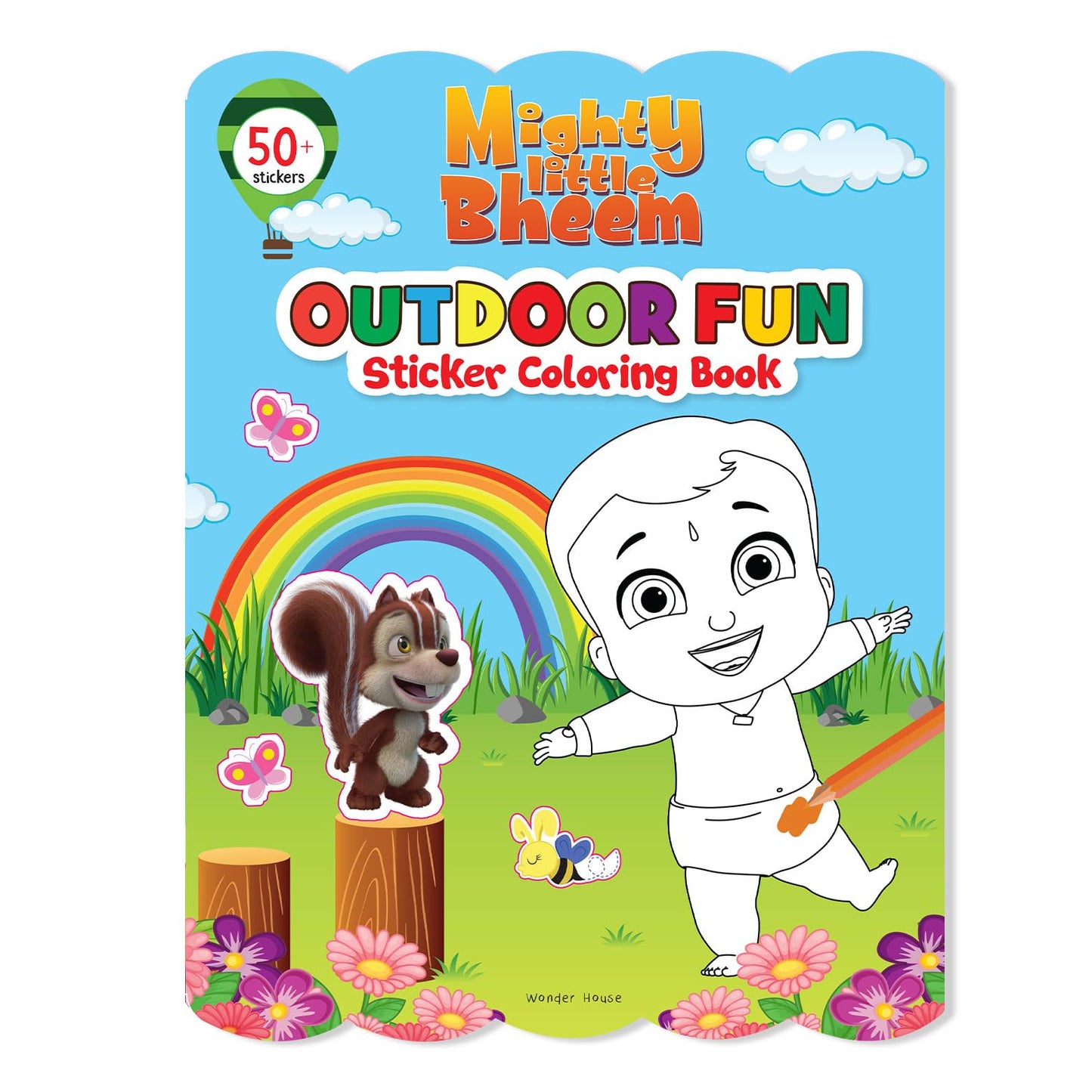 Mighty Little Bheem - Outdoor Fun : Sticker And Coloring Fun Activity Book book cover