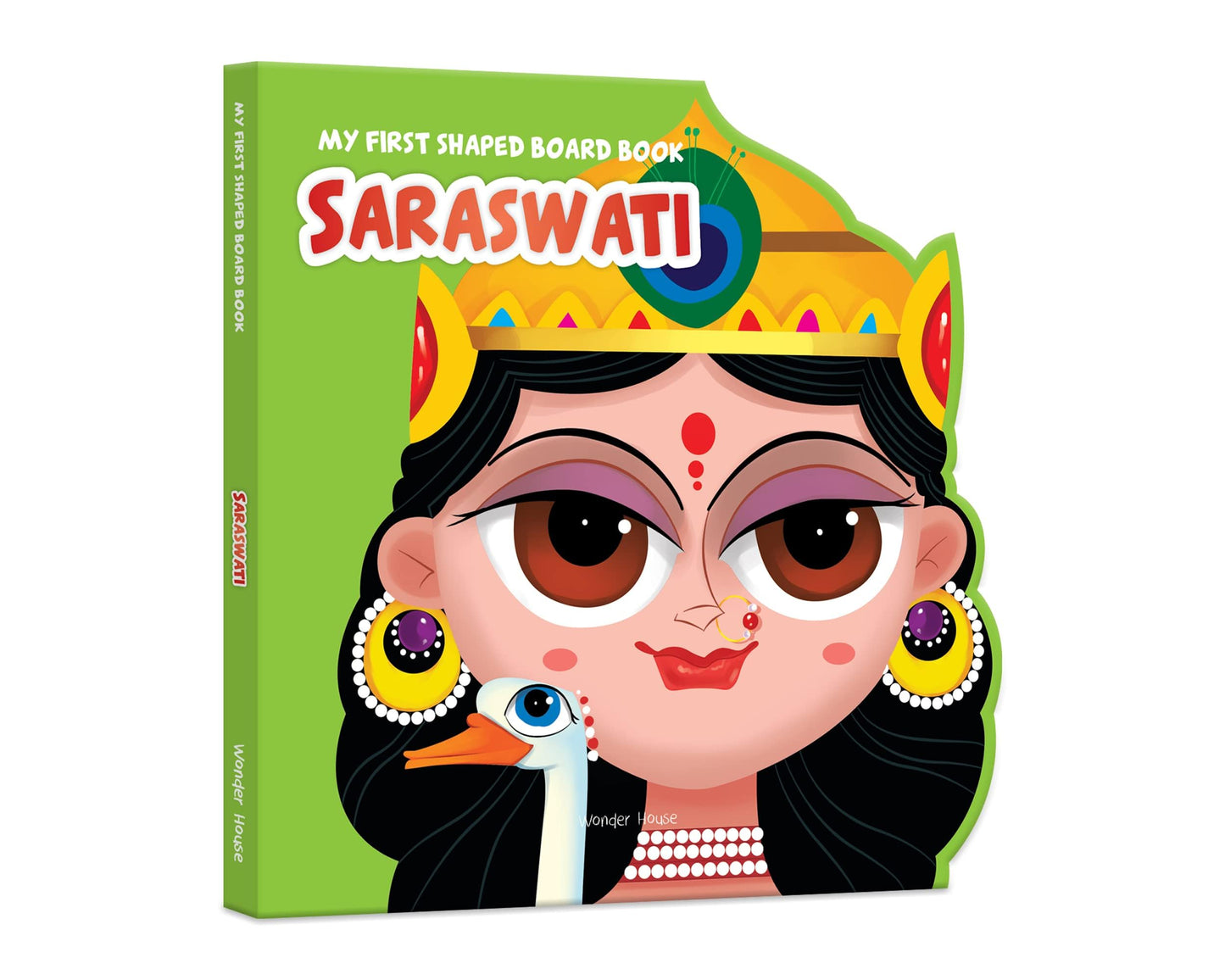 My First Shaped Board Book: Illustrated Saraswati Hindu Mythology Picture Book for Kids Age 2+ book cover