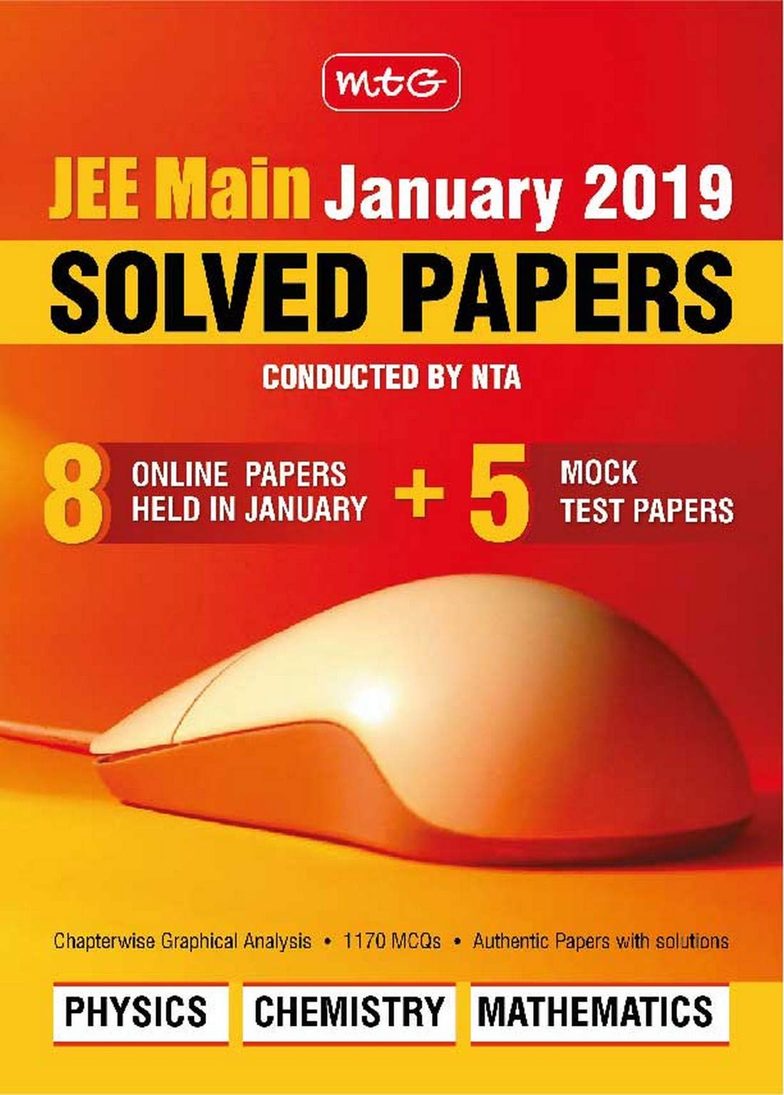 JEE Main January 2019 Solved Papers book cover
