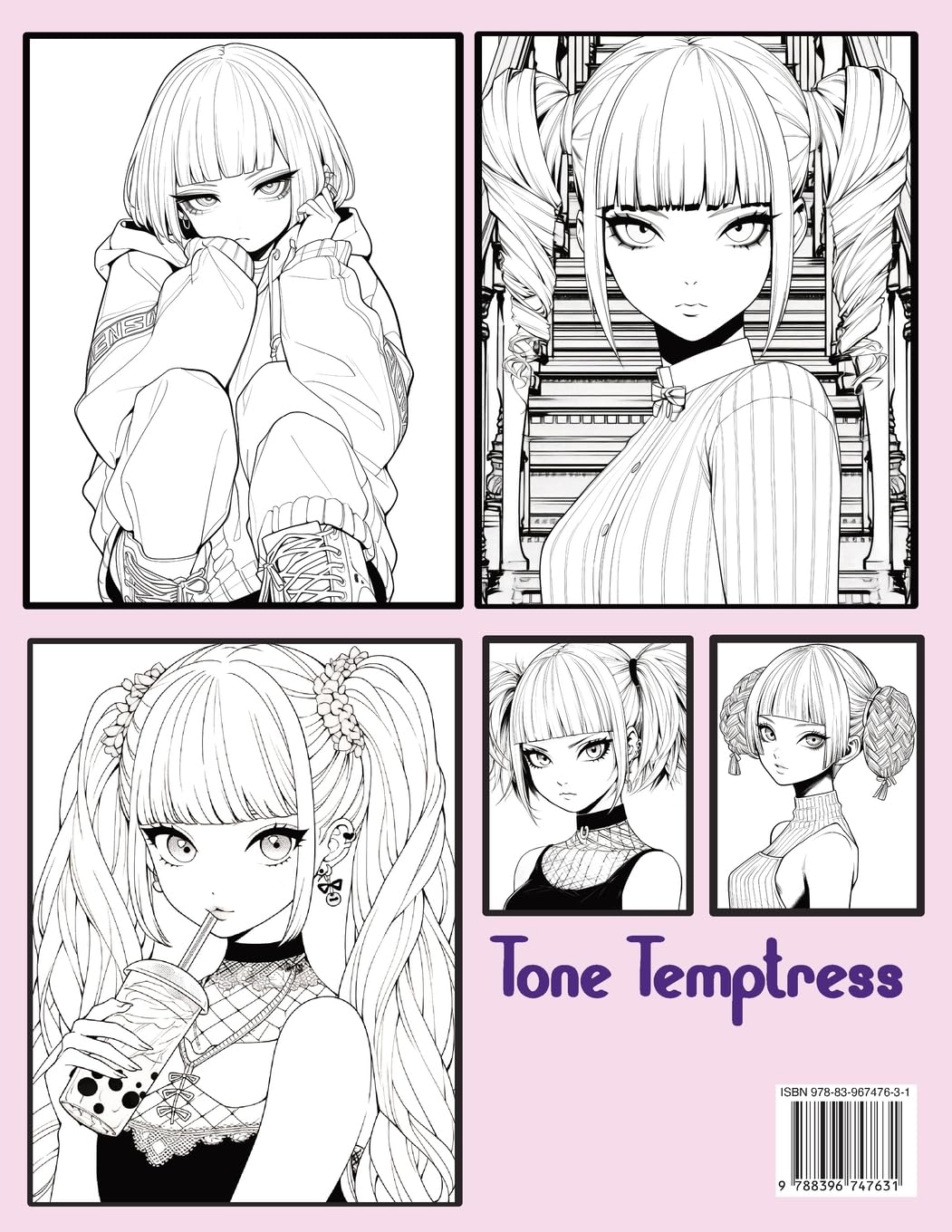 Anime Manga Girls: Coloring Book Color Unique Manga Characters - Ideal Gift for Animation Fans