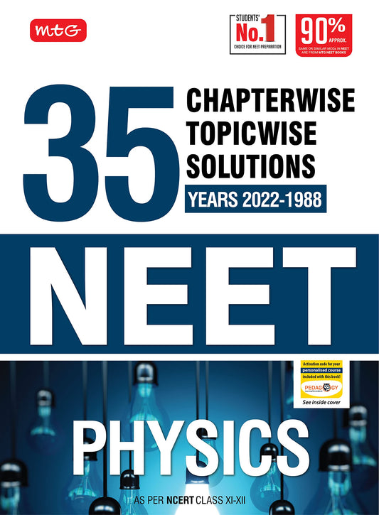 Mtg 35 Years Neet Previous Year Solved Question Papers with Neet Chapterwise Topicwise Solutions