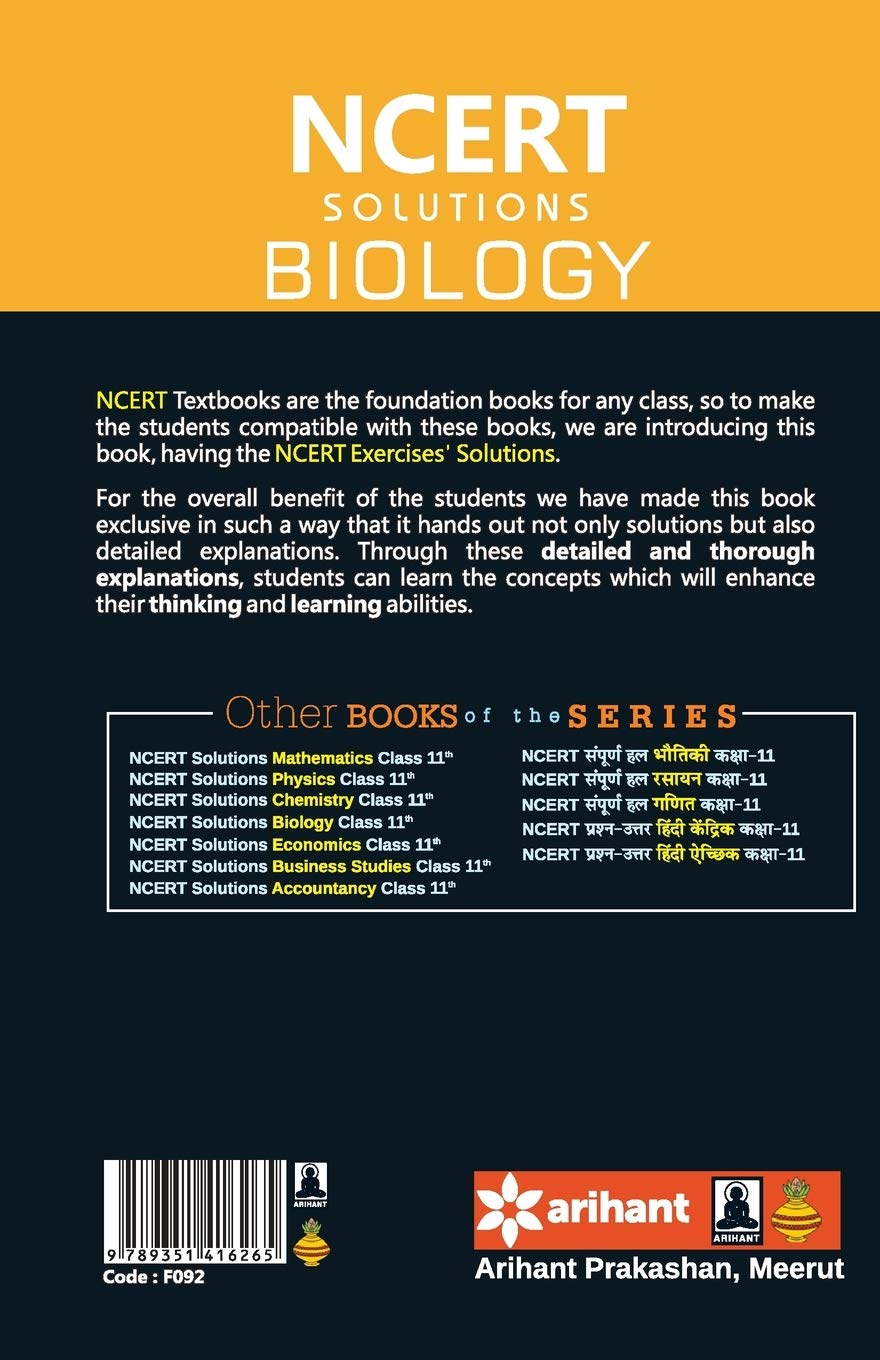 NCERT Solutions - Biology for Class 11th
