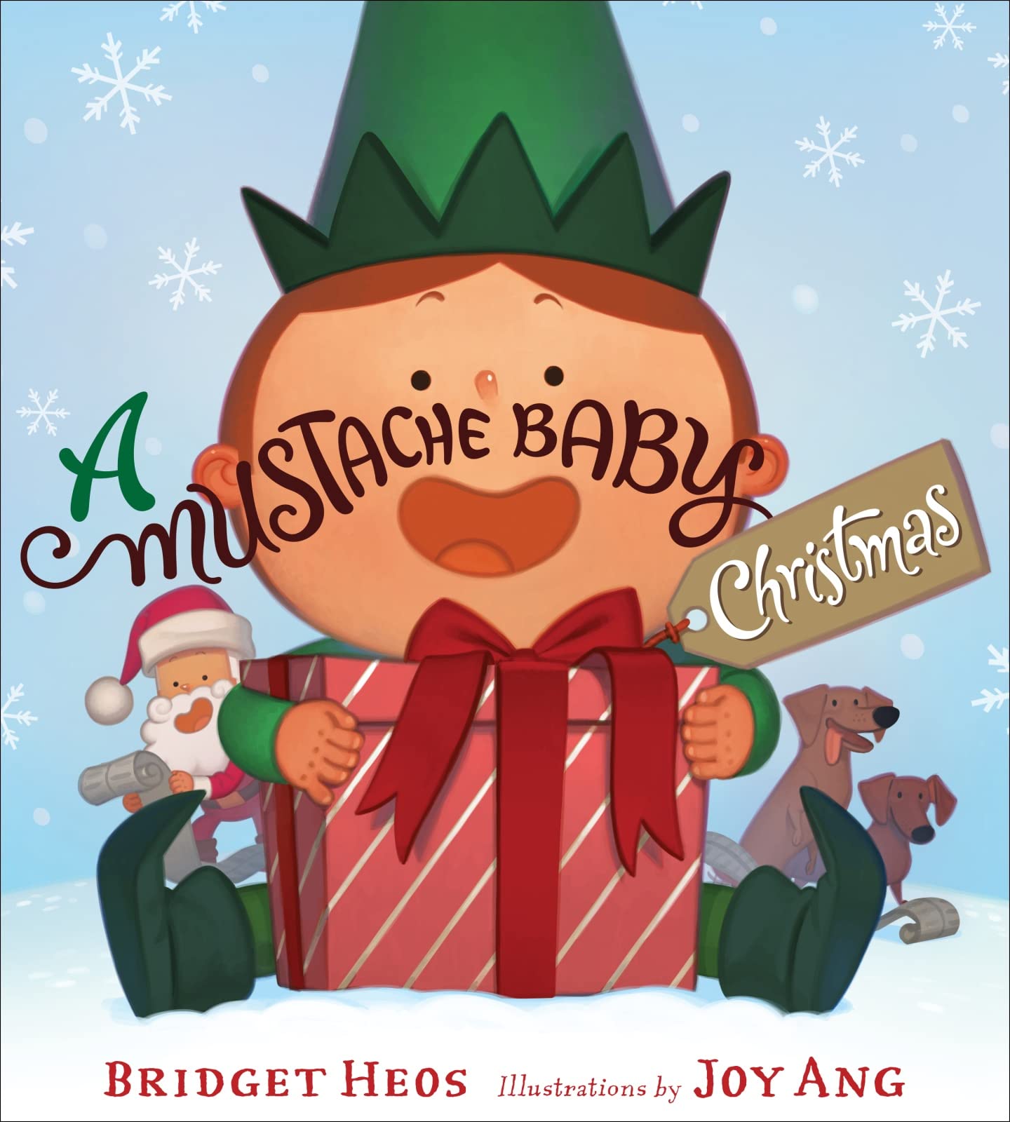 Mustache Baby Christmas, A book cover
