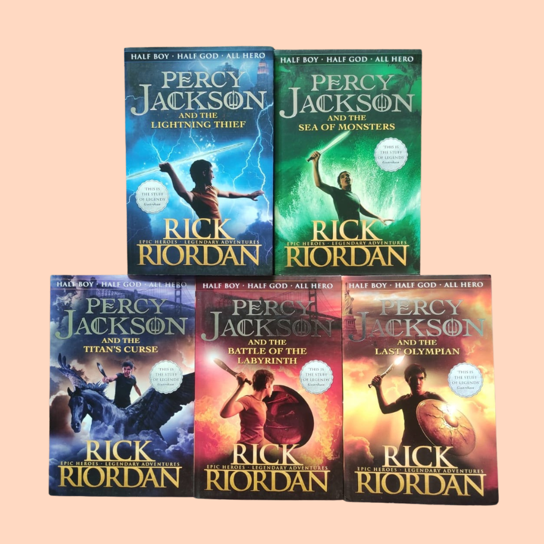 Percy Jackson Ultimate Collection Box Set – 5 Books by Rick Riordan (The Lightning Thief, Sea of Monsters, Titan’s Curse, Battle of the Labyrinth & The Last Olympian)