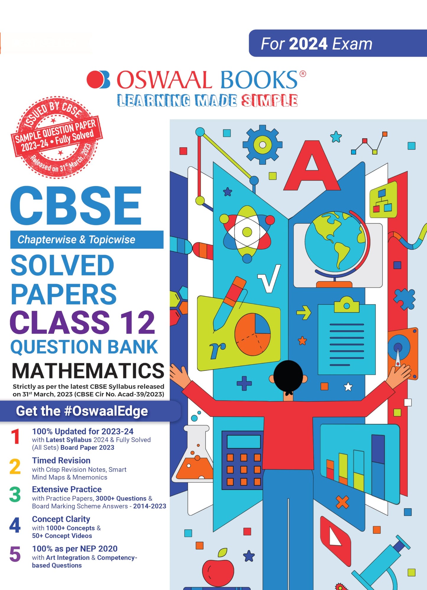 Oswaal CBSE Chapterwise Solved Papers 2023-2014 Mathematics Class 12th (For 2024 Board Exams) Oswaal Editorial Board