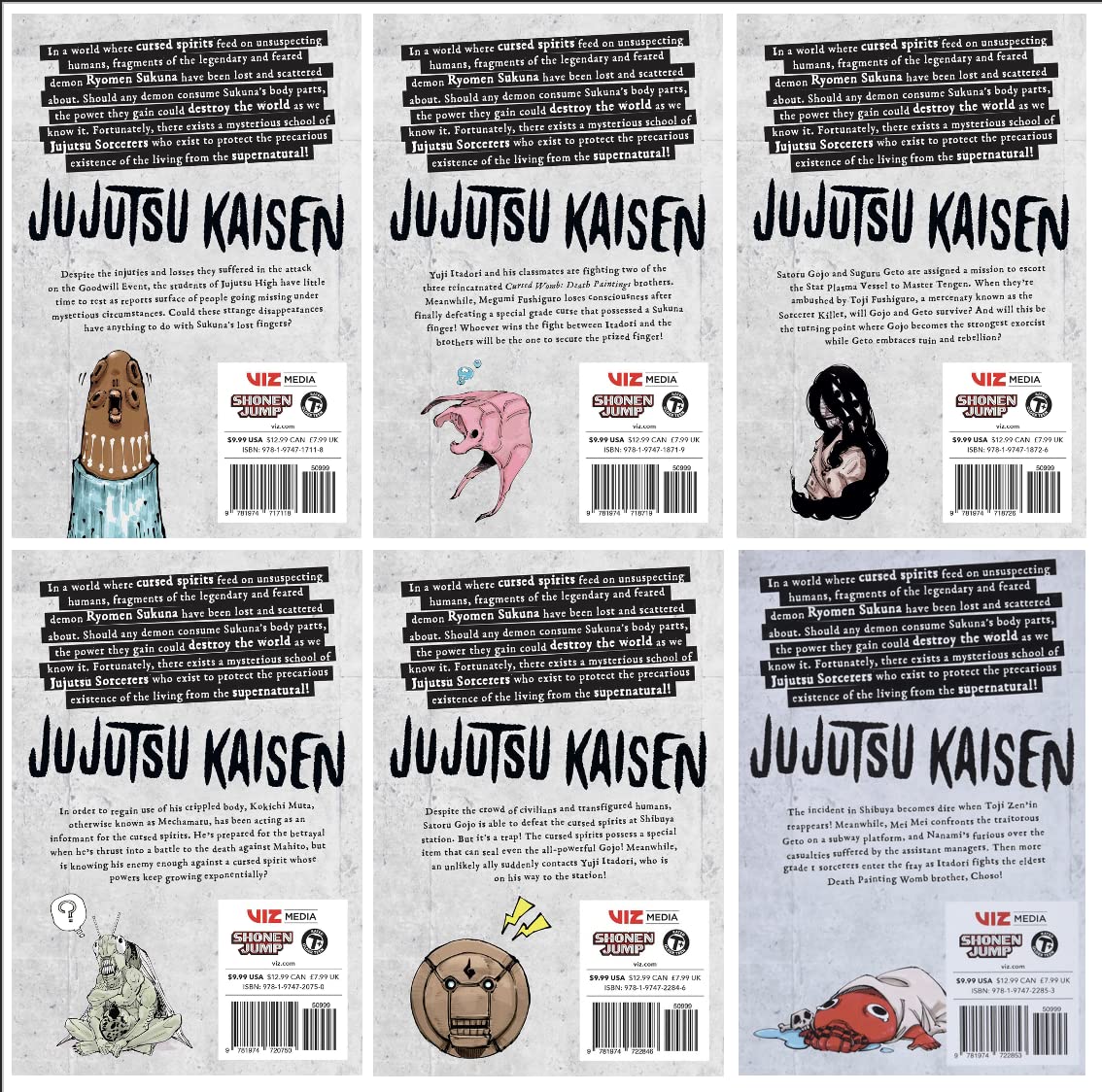 Jujutsu Kaisen Vol. 7–12 Bundle Set