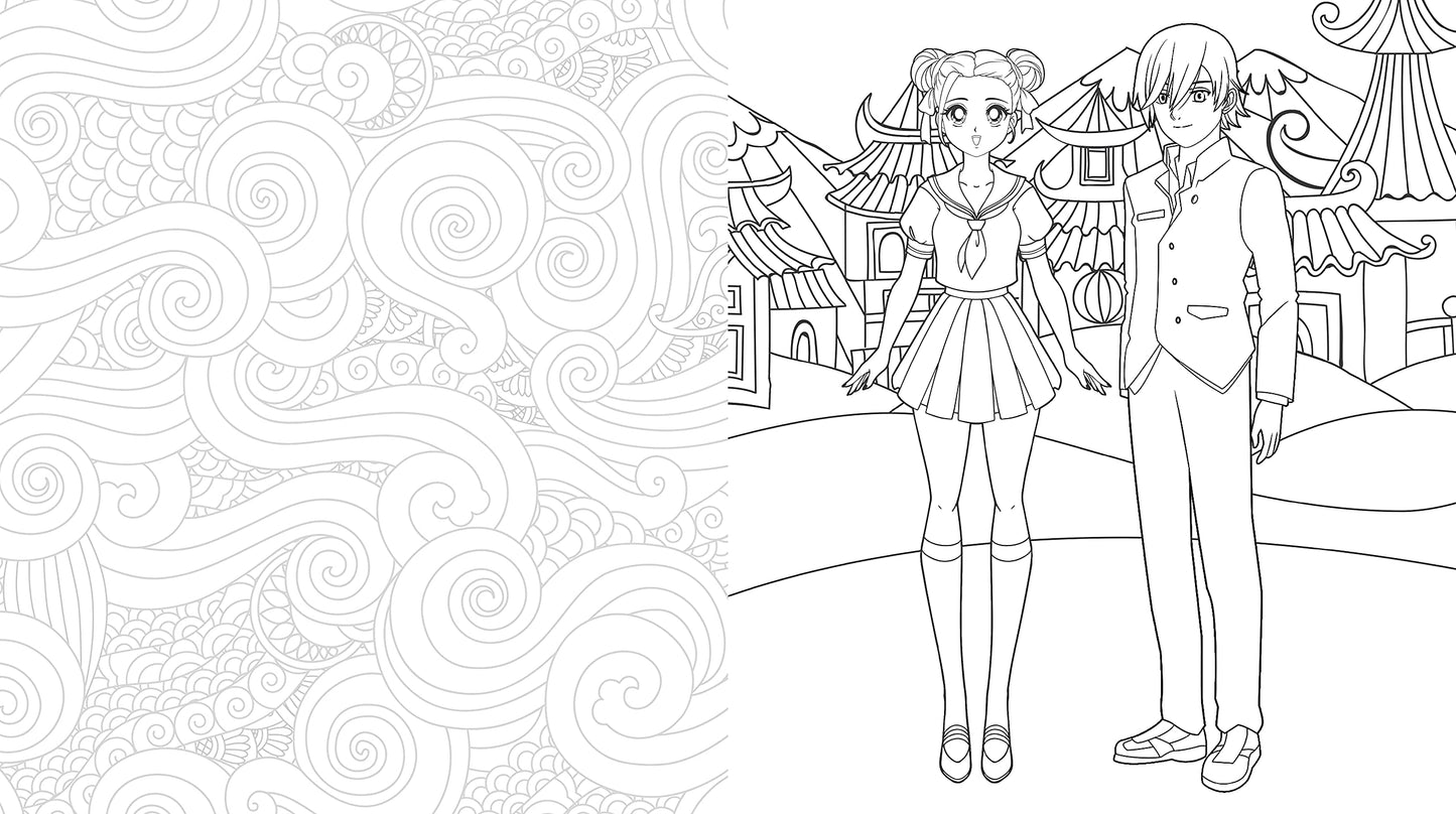 Manga & Chibis Coloring Book: Color your way through cute and cool manga, anime, and chibi art!