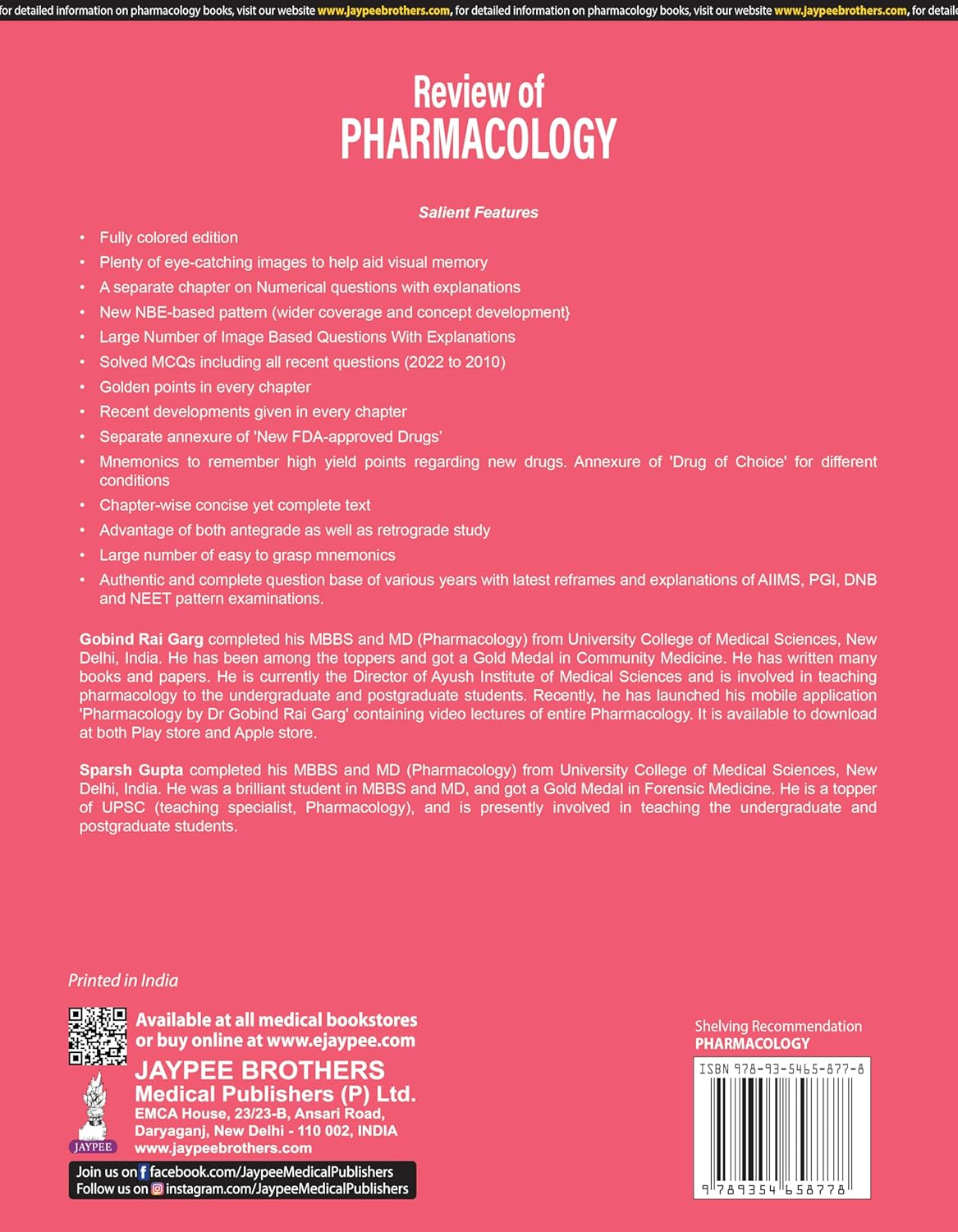 Review of Pharmacology