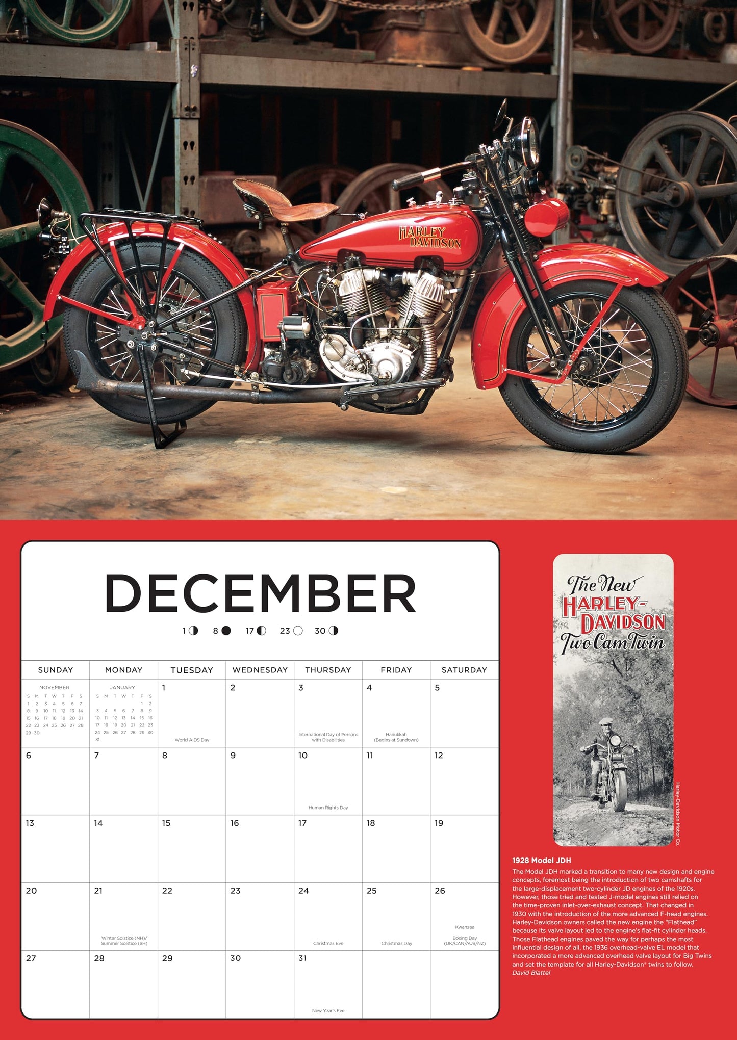 Harley-Davidson 2026 17x12: 16-Month Calendar--September 2025 through December 2026