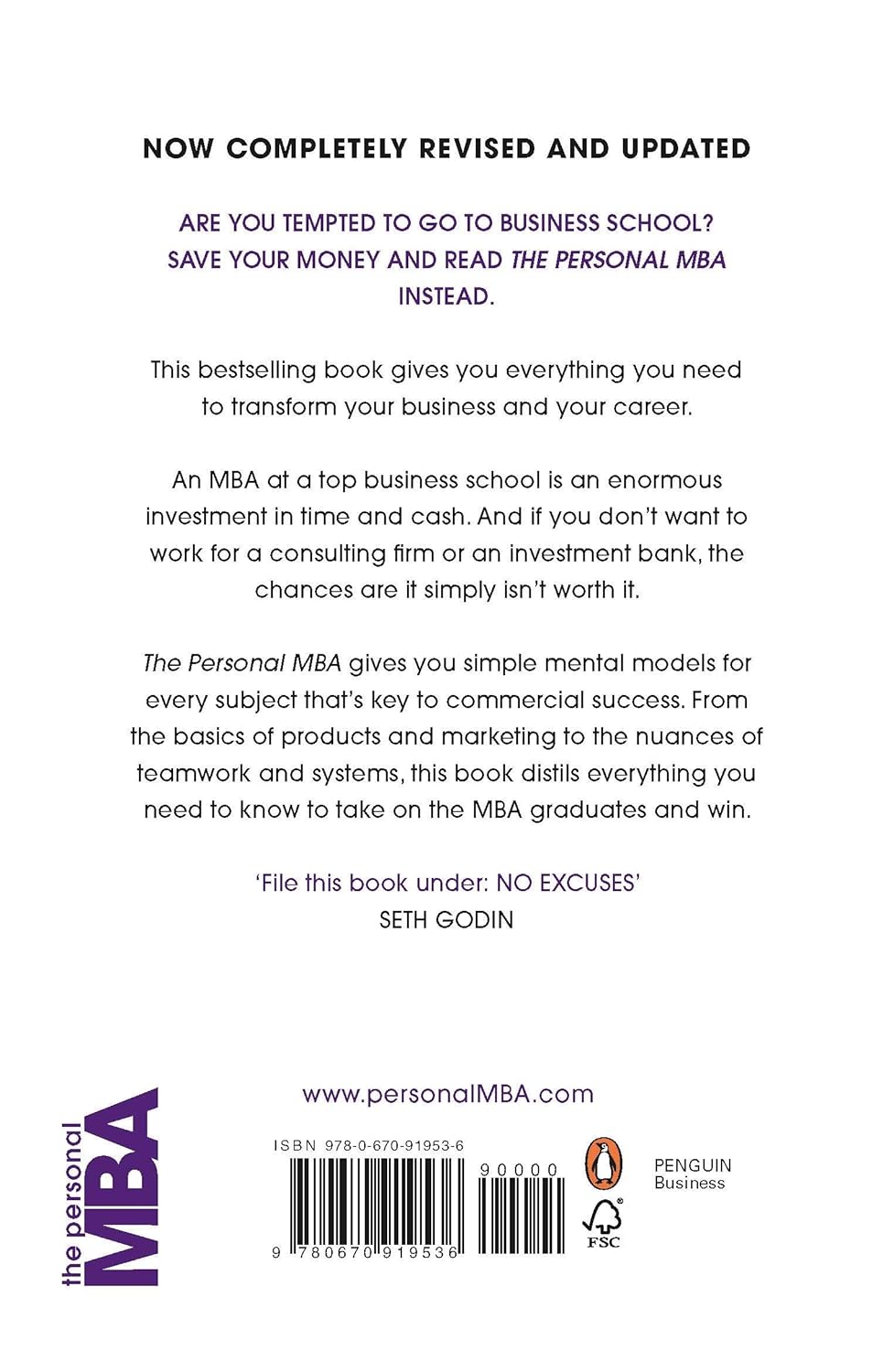 The Personal MBA: A World-Class Business Education in a Single Volume by Josh Kaufman