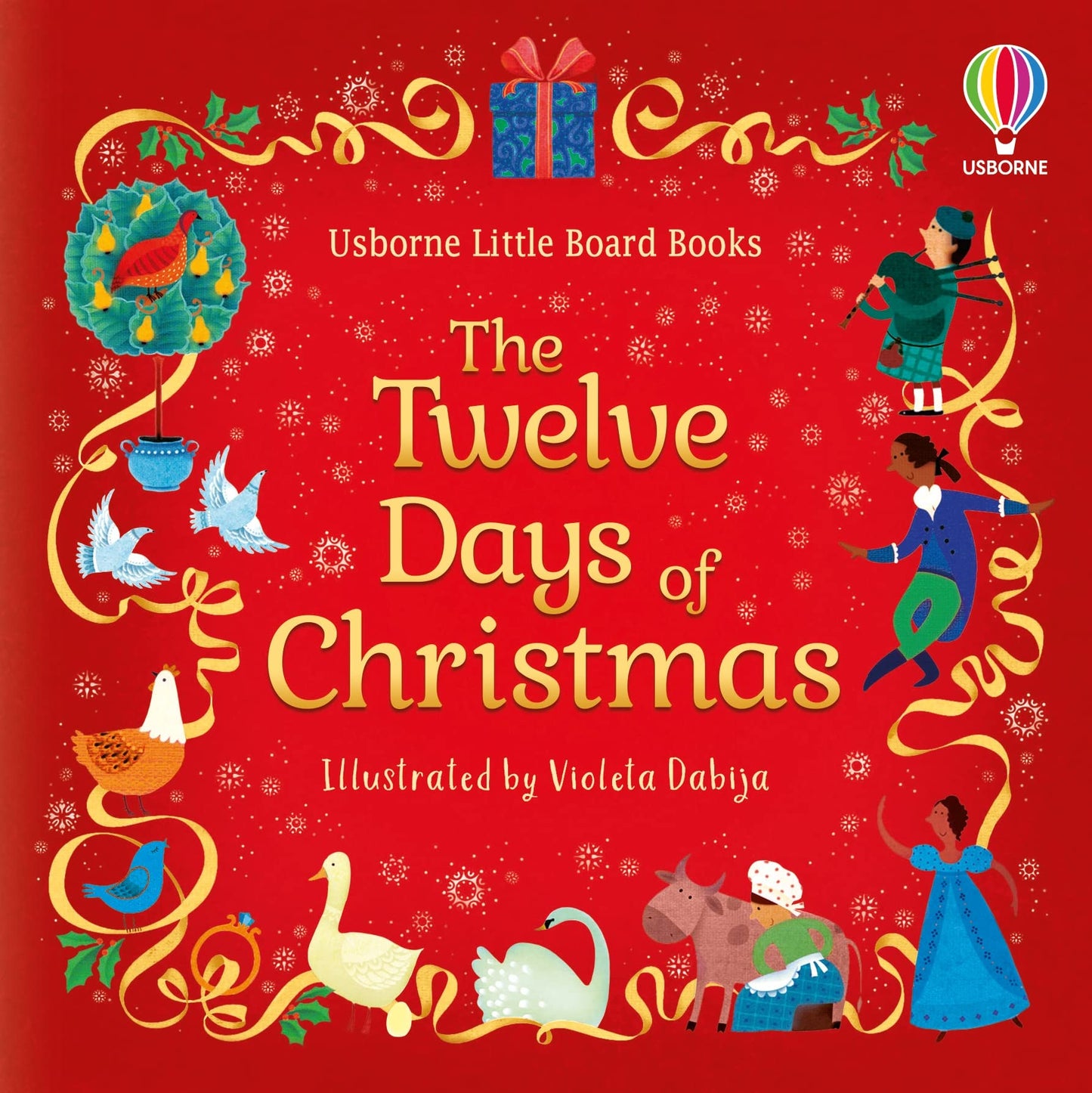 USBORNE LITTLE BOARD BOOKS: THE TWELVE DAYS OF CHRISTMAS book cover