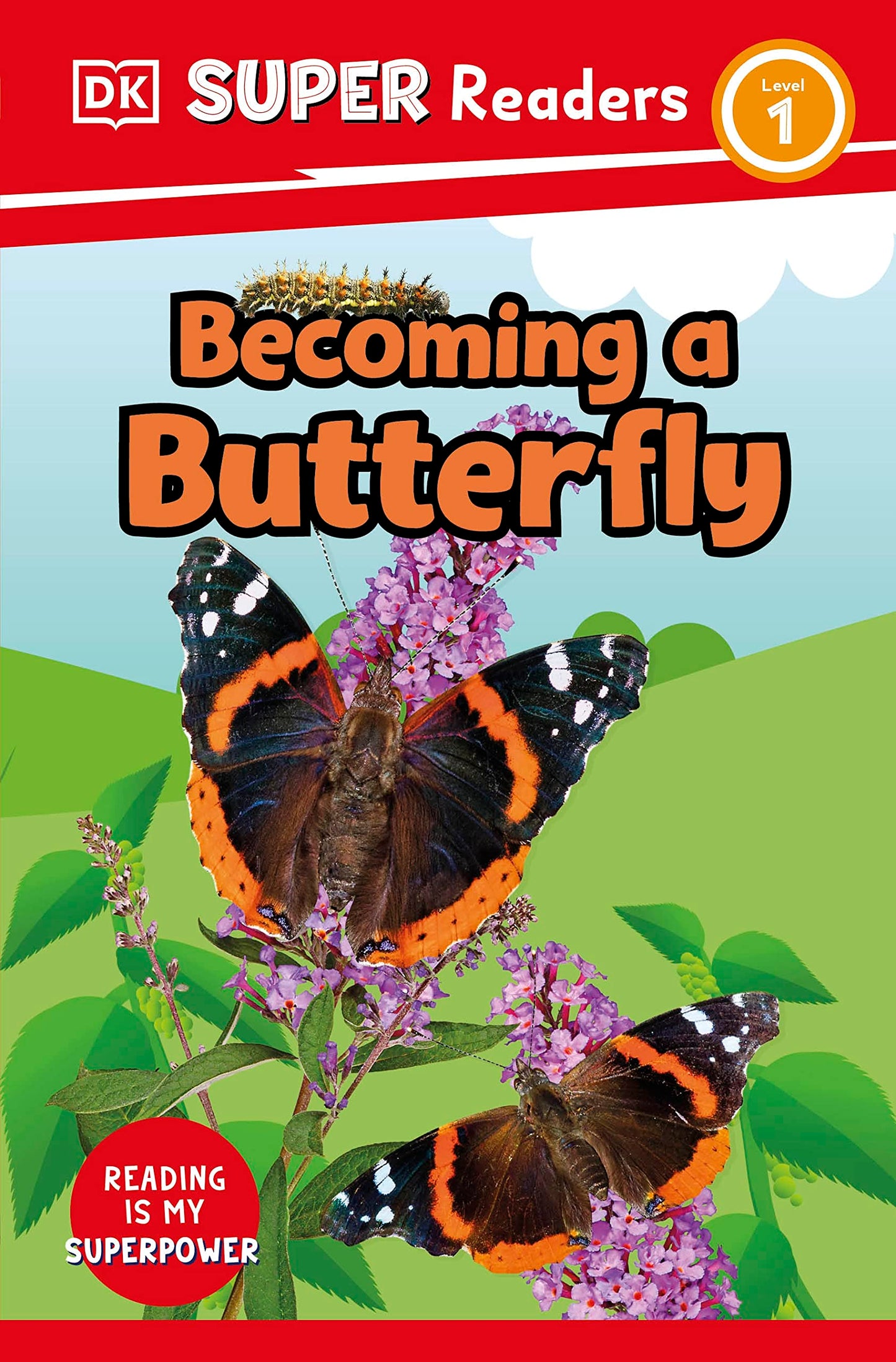 DK Super Readers Level 1 Becoming a Butterfly book cover