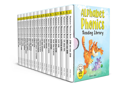 Alphabet Phonics Reading Library For Children Boxset of 26 books