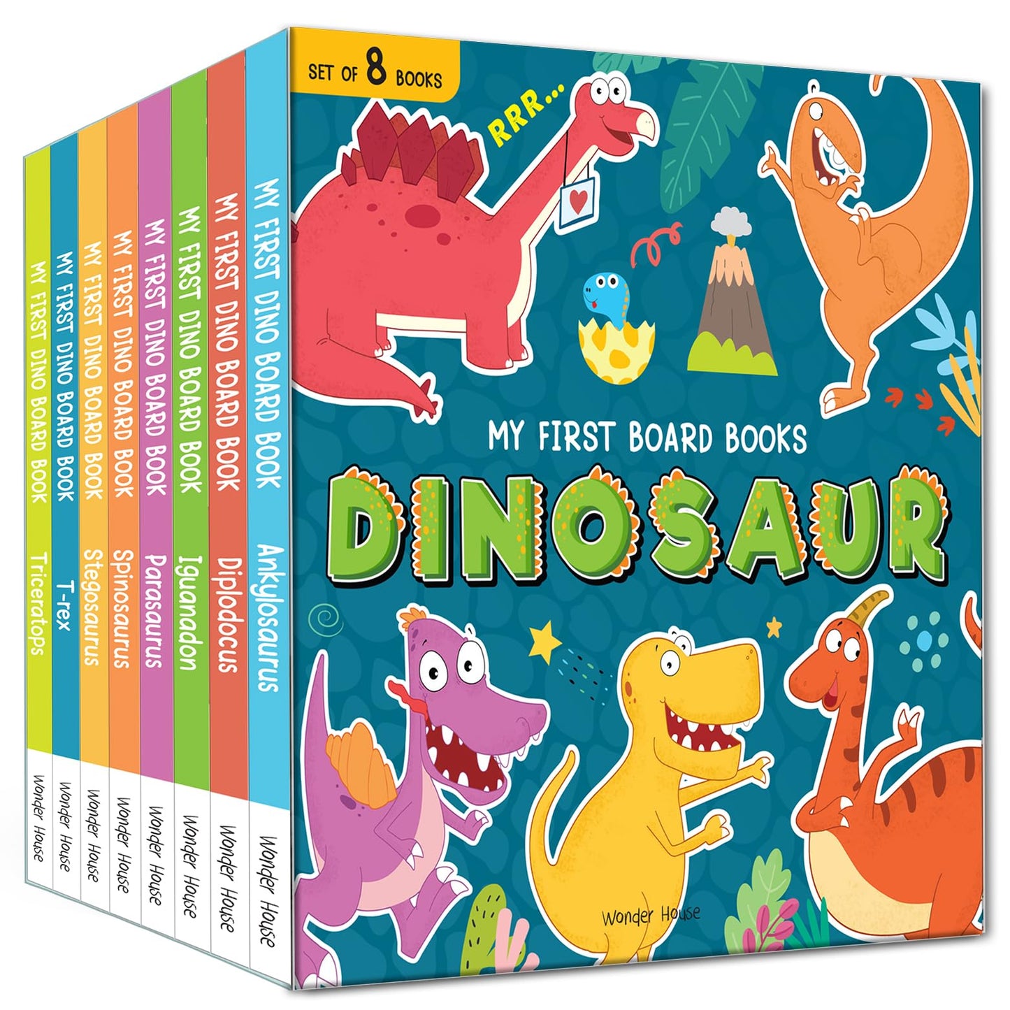 My First Board Books Dinosaur Box Set (8 Books Boxed Set) book cover